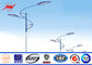 Tensile Strength Single Arm Galvanized Steel Highway Light Pole With 35m/s Windspeed pemasok