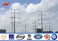 110KV Double Circuit Electrical Power Pole , High Mast Steel Utility Poles pemasok