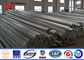 Q345 HDG Low Voltage Electric Metal Utility Poles 32M 20KN / Hot Rolled Steel Pole pemasok