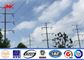 Electricity Utilities Polygonal Electrical Power Pole For 110 KV Transmission pemasok