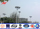 Large outdoor areas 25M High Mast Pole with different head frame type pemasok