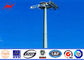 Plaza Lighting 1000W Painting 80M High Mast Outside Light Pole , BV pemasok