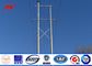 30ft 66kv small height Steel Utility Pole for Power Transmission Line with double arms pemasok