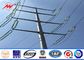30ft 66kv small height Steel Utility Pole for Power Transmission Line with double arms pemasok