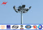 Powder Coated Outdoor Industrial Light Poles 35m / Galvanized Street Light Pole pemasok
