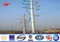 12sides 10M 2.5KN Steel Utility Pole for overhed distribution structures with earth rod pemasok