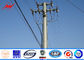 Single Circuit 69kv Galvanized Steel Commercial Light Poles 200mm Length Bitumen pemasok