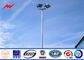 S355JR Polygonal 25m Galvanized Sports Light Poles With Electric Rasing System pemasok
