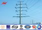 Galvanized Electric Polygona 50m Steel Transmission Poles Approved ISO9001 pemasok