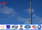 14m 500 Dan Tapered Steel Utility Pole , Galvanized Steel Poles With Climbing Ladder Protection pemasok