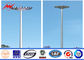 3 Sections 5mm 35M HDG High Mast Light Pole with 6 Lamps Wind Speed 30m/s pemasok