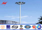 Stadium Lighting 36.6 Meters Galvanized High Mast Light Pole With 600kg Raising System pemasok