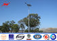 Car Park 12m Lamp Steel Parking Lot Light Pole , MHL / HPS Post Light Pole pemasok
