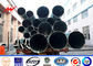 OEM Round Steel Utility Pole 15m 20kn Steel Transmission Poles pemasok