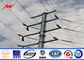 12m 800 Dan Electrical Power Pole For 33kv Transmission Line Project pemasok