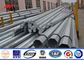 Angle Cross Arms 16 Sides 24 M Galvanized Steel Pole Electrical Transmission Towers pemasok