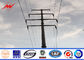 Bitumen Galvanized Steel Pole For Electrical Power Transmission Line pemasok