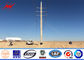 Conical 12.2m 1280kg Load Steel Utility Pole For Power 65kv Distribution pemasok