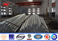 11kv Transmission / Distribution Galvanized Electrical Steel Power Pole 5m Height pemasok