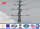 S500MC 11m Steel Utility Pole / Tubular Pole For 115kv Transmission Distribution Line pemasok