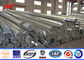 Polygonal 16m 800 DaN Galvanized Steel Power Pole 10kV - 220kV Capacity pemasok