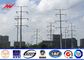 Tapered Two Section Steel Electrical Utility Poles ASTM A123 Galvanization Standard pemasok