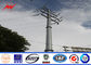AWS D1.1 16m 6.9kv Power Line Pole / Steel Utility Poles For Mining Industry pemasok
