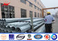 ISO Approval Single Circuit Galvanized Steel Power Pole 25 M 6mm Power Line Pole pemasok
