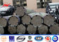 15M Round Powder Painting Galvanised Steel Poles ASTM A123 Steel Transmission Poles pemasok