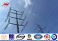 Round Power Distribution Steel Transmission Poles 220KV 12M Power Line Pole pemasok
