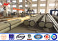 ASTM A123 220KV 12M Multi Side Bitumen Galvanised Steel Poles For Power Distribution pemasok