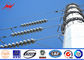 15m Galvanized Tubular Electrical Utility Poles 69 Kv Steel Transmission Poles pemasok