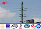 Medium Voltage Electric Power Pole AWS D 1.1 Steel Electrical Transmission Line Poles pemasok