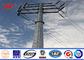 1250 Dan 17M  8 Sides Electrical Power Pole 4mm Thickness Direct Burial ASTM A123 Galvanization Standard pemasok
