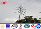 Round Steel Power Pole Multi - Pyramidal Distribution Line Electric Utility Poles pemasok