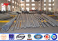 Powder Coating Electrical Steel Transmission Line Poles 355 Mpa Yield Strength pemasok