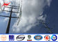 9 - 17m Hot Dip Galvanized Electrical Power Pole With Arms ISO 9001 Certificate pemasok