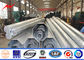 17M Round Tapered Galvanized Power Distribution Steel Transmission Poles AWS D1.1 pemasok