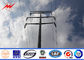 8KN 10m Distribution Power Line Steel Transmission Pole With 3mm Thickness pemasok