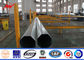 8KN 10m Distribution Power Line Steel Transmission Pole With 3mm Thickness pemasok