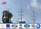Outside 25m 20KN Transmission Line Poles With Channel Steel 30 M /S Wind Speed pemasok