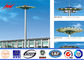 15 - 30 M Q345 Steel Tubular Pole Stadium High Mast Lighting Pole With 16 Lights pemasok