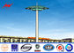 26m Q345 Customized Galvanized High Mast Light Pole With Lifting Systems pemasok