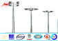 Octagonal Stadium Football High Mast Tower Light Pole Custom 30M For Seaport pemasok