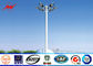 45m Galvanized High Mast Tower 100w - 5000w For Airport / Seaport , Single Or Double Arm pemasok