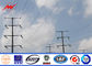 11m 5 KN Steel Power Pole Double Circuit Transmission Line Electric Utility Poles pemasok