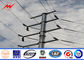 Bitumen 16M 5 KN Electrical Power Pole For Double Circuit Transmission Line pemasok