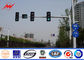 6.5m Height High Mast Poles / Road Lighting Pole For LED Traffic Signs , ISO9001 Standard pemasok