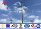 25FT-50FT Commercial Light Galvanized Steel Pole ASTM A123 Standard , 11.8m Height pemasok