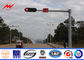 6m 12m Length Q345 Traffic Light / Street Lamp Pole For Traffic Signal System pemasok